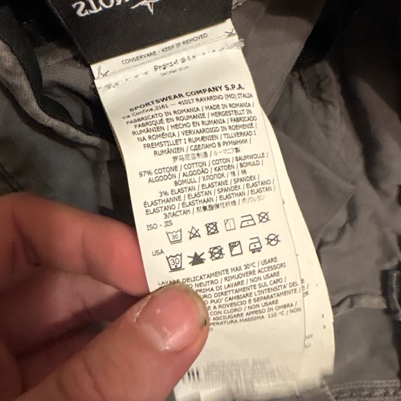 Stone Island Charcoal Cargo Pants - Picture 6 of 9